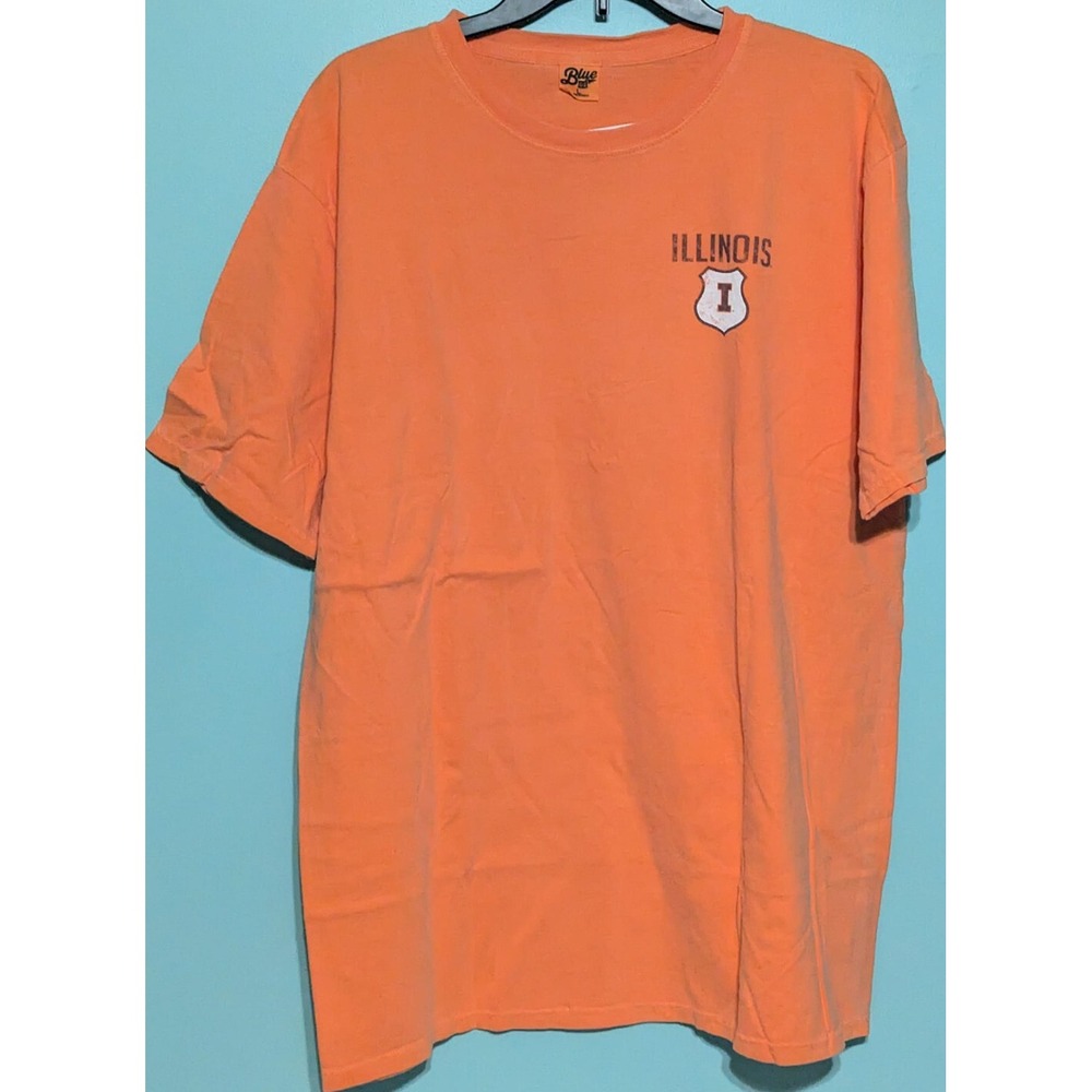 University of Illinois T-Shirt Size Large Orange